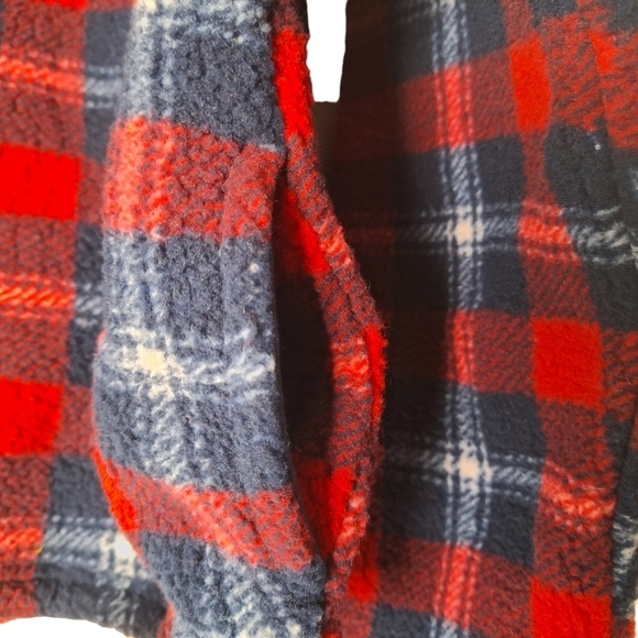 American Eagle Womens Plaid Cropped Fleece Size Extra Small NWT - Picture 5 of 13